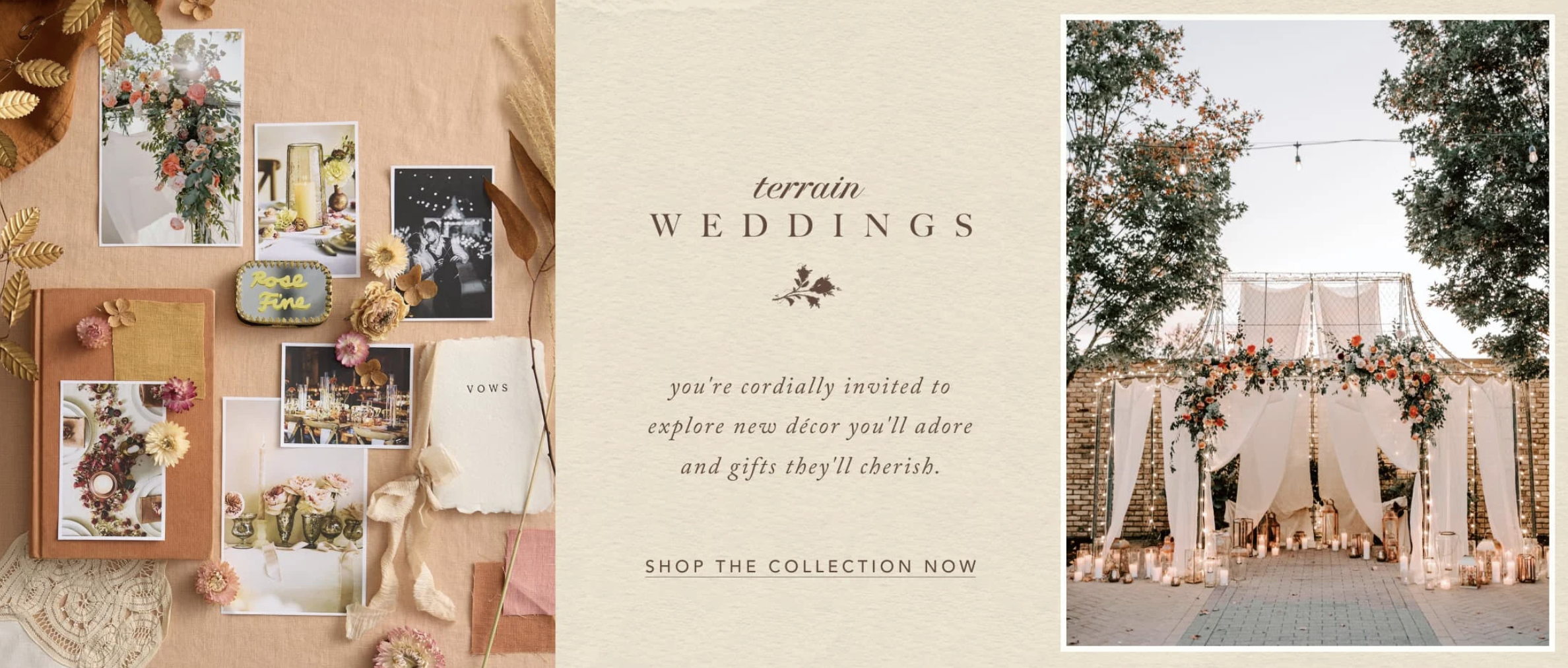 anthropologie wedding decor and favors